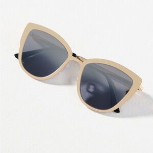 I-SEA Mallory Metal Cateye Sunglasses Gold NWT